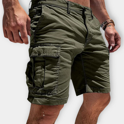 Riven / Bermudas Cargo Modernas con Bolsillos de Solapa