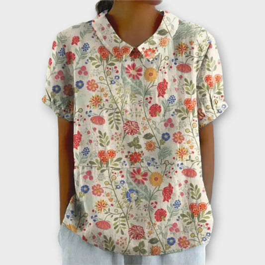 Amara / Blusa Casual Elegante con Estampado Floral