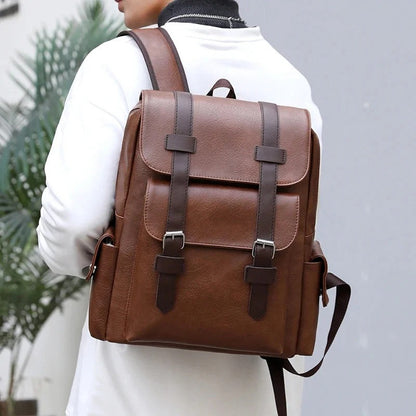 Mochila de Cuero Vintage Épica